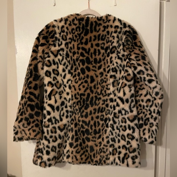 Boutique Forever 21 Faux Fur Coat Jacket Leopard Black/Brown
Sz M/M PLUSH - Picture 2 of 6